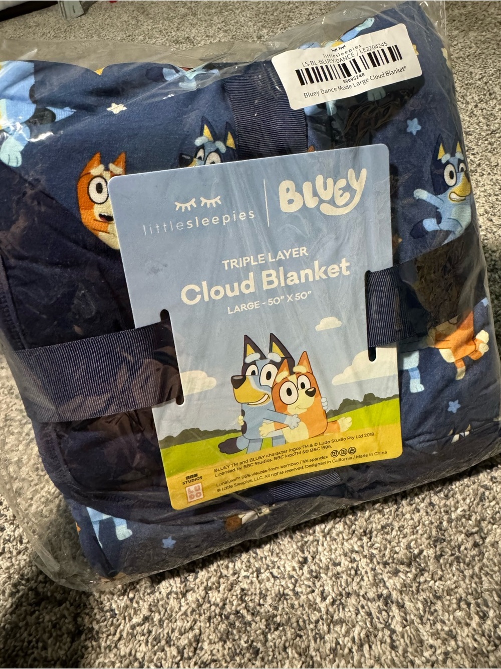 Little Sleepies Bluey Cloud